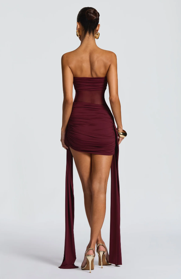 Vestido mini Fiorella - Negro